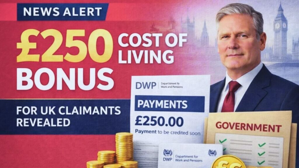 £250 Cost of Living Bonus for UK Claimants Revealed