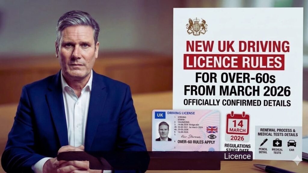 UK Government Announces New 2026 Driving Licence Renewal Rules
